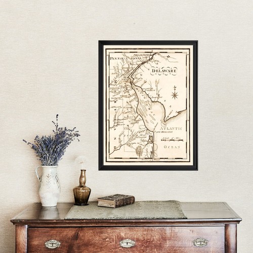 Old Map of Delaware 1795 - Vintage Delaware Art - Picture 4 of 29