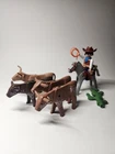 Vintage 1988 Playmobil 3749 Longhorn Trail Retired Incomplete Set | Cowboy Cows
