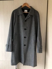 UNIQLO JW Anderson Wool Blend Belted Coat Gray Herringbone Men’s Size M