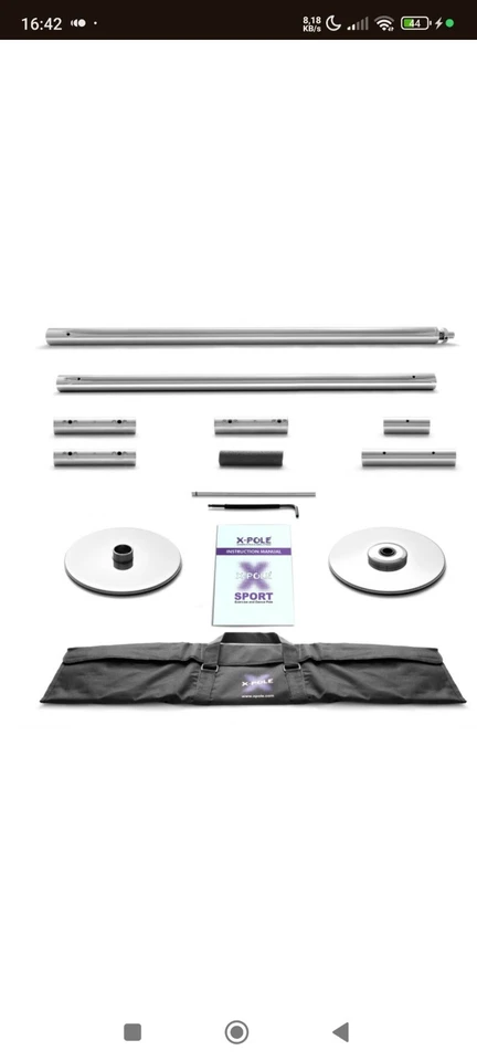 X-Pole Stage Stangenset Chrom 45 mm - Bild 2 von 4