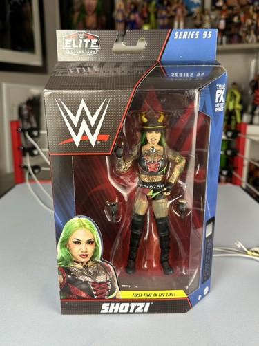 WWE Elite Shotzi Blackheart Series 95 Womens Wrestling Figur First Time in Line