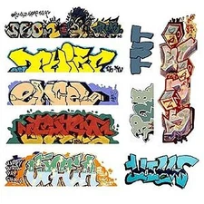 Blair-Line Mega Set Modern ''Tagger'' Graffiti Decals - #6 pkg(9) - N Scale