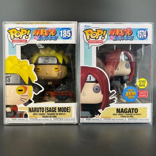 Funko Pop Lot of 2 Naruto Shippuden Nagato 1574 Naruto Sage Mode 185 Exclusive
