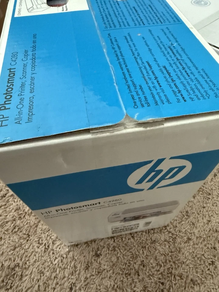 HP Photosmart C4280 All-In-One Inkjet Wireless Color Printer Scanner Copier New - Image 2 of 2