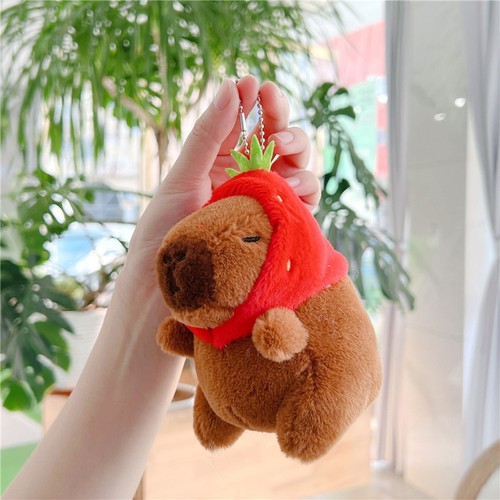 Capybara Plush Keychain Pendants Backpack Car Key Ring Decoration Birthday Gifts - Picture 21 of 28