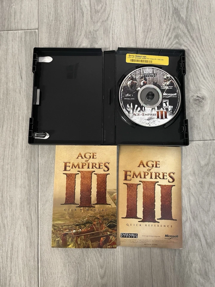 Age of Empires 3 III And The Asian DynastiesPC CD Video Game 2005 CIB W/Manual - Image 3 of 4