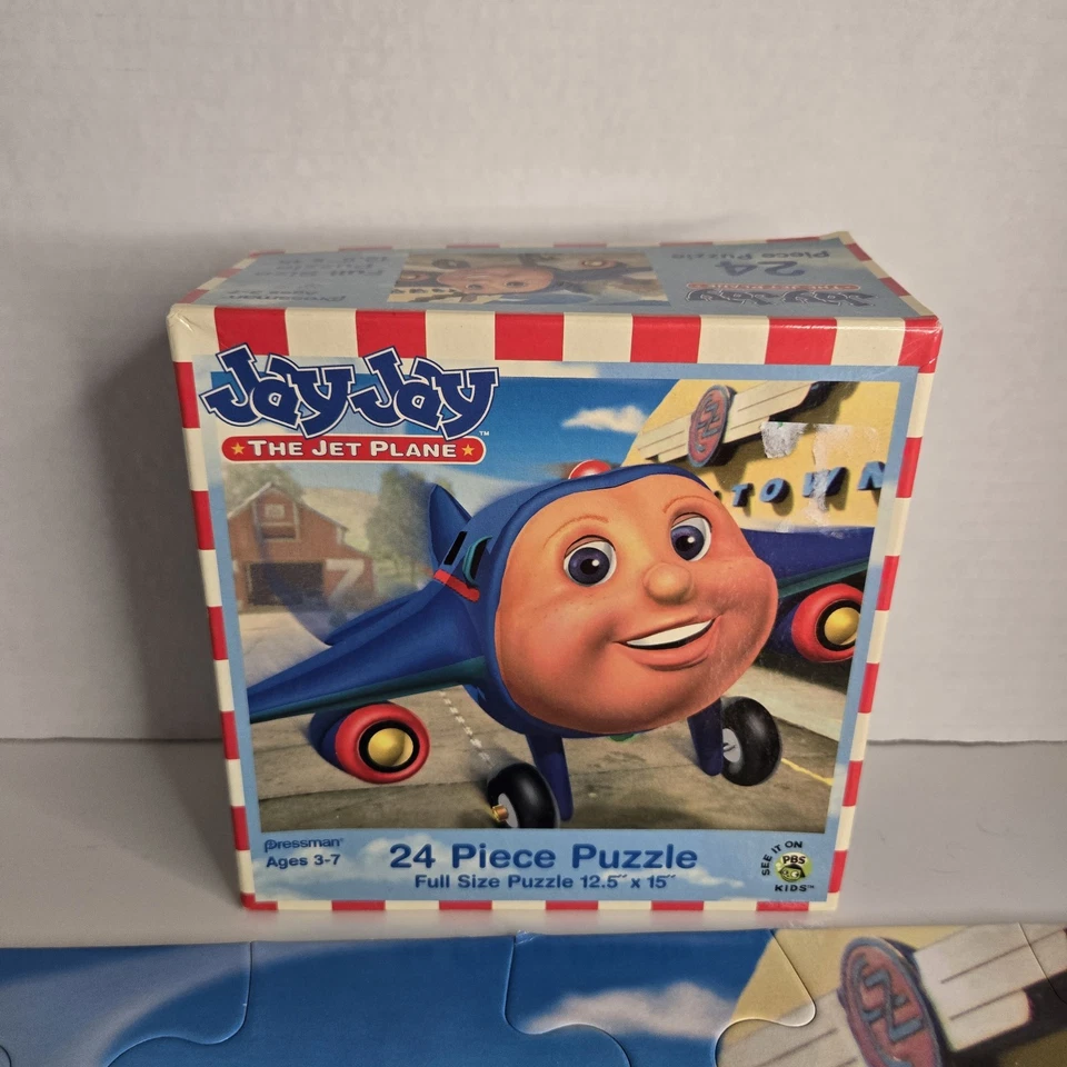 Jay Jay The Jet Plane 24 Piece Puzzle 2002 Pressman Kids Jigsaw Complete - Image 3 of 4