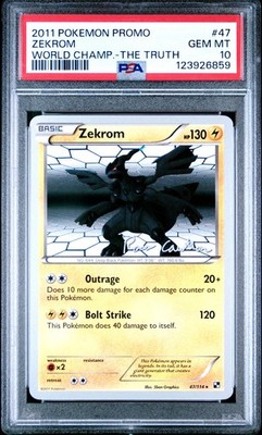 POP 5 - PSA 10 Zekrom 47/174 The Truth World Champ Deck Promo
