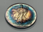1994 American Silver Eagle 1oz MONSTER Bullseye 🎯 🌈 Toning Toned Toner Rainbow