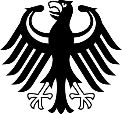 2x Auto Aufkleber ''Deutschland'' Adler Sticker Germany konturg. Decal die-cut