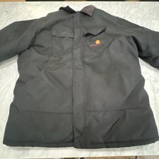 Carhartt Jacket Men’s 2X Large Black Union Made Chore Quilted Liner Work USA