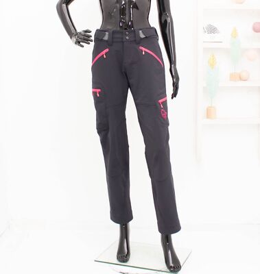 NORRONA Svalbard Flex1 Damen Softshellhose Grau/Rosa Hose S