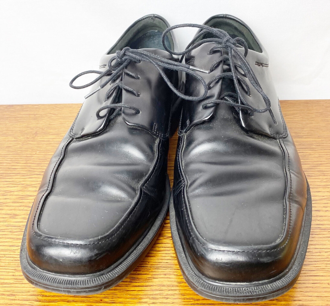 Rockport Mens Size 10 M Black Oxford Dress Shoes Leather  display picture 1