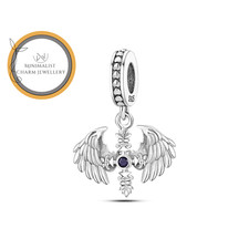 Angel Charm For Bracelet, Faith Charm, Angel Wings Charm, Angel Charm