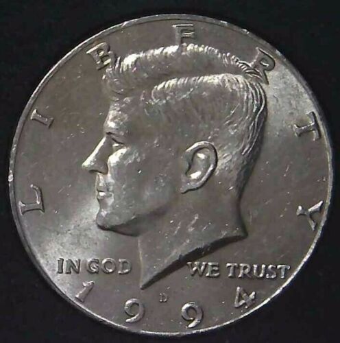1994-D 50C Kennedy Half Dollar BU MS Clad 21ct0510 - Picture 1 of 2