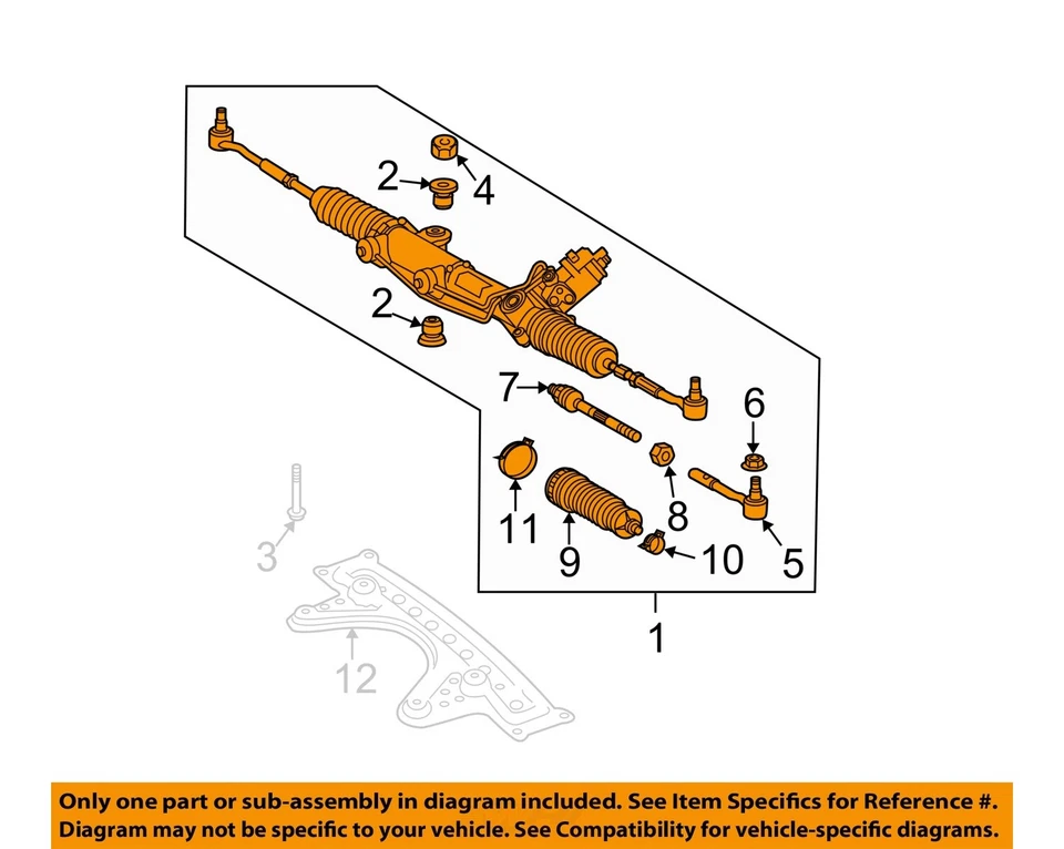 Conjunto de rack e pinhão usado serve: 2007 Mercedes-benz Mercedes cls-class 211 Ty - Imagem 3 de 4
