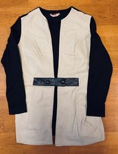 Women’s Vintage Leather & Wool Sweater Vest ‘the Phyllis Look’ S-m
