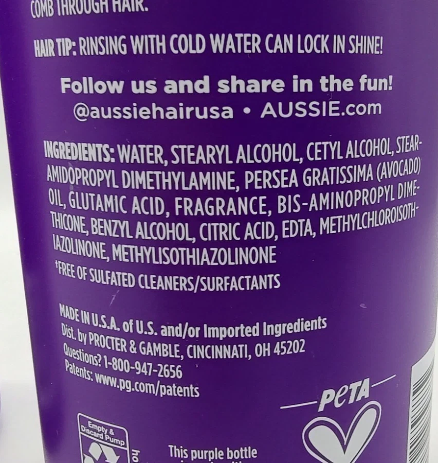 Aussie 3 Minute Miracle Moist Deep Conditioner w/ Avocado Oil 16oz -  2 Pack - Image 3 of 3