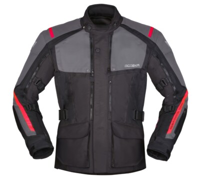 Modeka Varus Motorradjacke Tourenjacke schwarz dunkelgrau