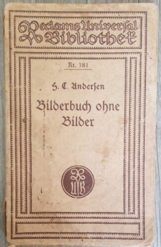 H. C. Andersen - Bilderbuch ohne Bilder, Reclam Nr 381 auf Kriegspapier gedruckt - Bild 1 von 3