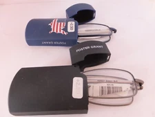 2 Pair Foster Grant Foldable Reading Glasses, Pick Strength, Case, Retail $27.99