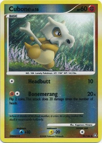 CUBONE 50/64 POKEMON CARD COLLECTABLE 90'S VINTAGE | eBay