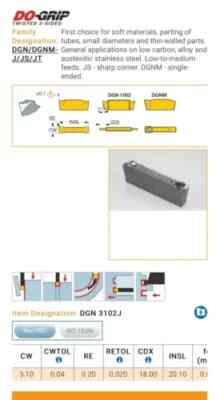 Inserto Da Taglio Per Scanalatura - JET-CUT - ISCAR FRANCE - Per - Foto 3