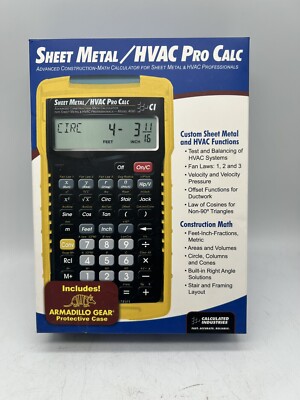 Calculated Industries Sheet Metal, HVAC Pro Materials Estimator 4090