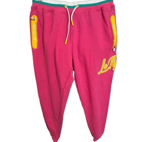 Le Tigre Mila Jogger MagentaPink/Yellow Women's large