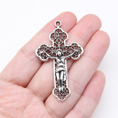 52x31MM Tibetan Silver Pendant Cross Alloy Pendant 5pcs/lot ef3722