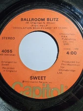 SWEET - Ballroom Blitz / Restless - CAPITOL - 1974 VG F324
