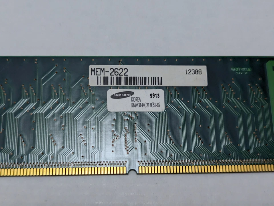 SUN 501-2622 32MB Memory, Samsung KMM3144C213CS1-6S - Pulled Working, Good Cond - Image 3 of 3