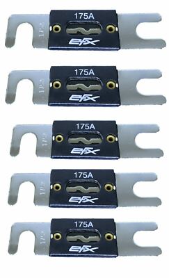 Scosche EFX175 Amp Anl Fuse Platinum Plated 5 Pack