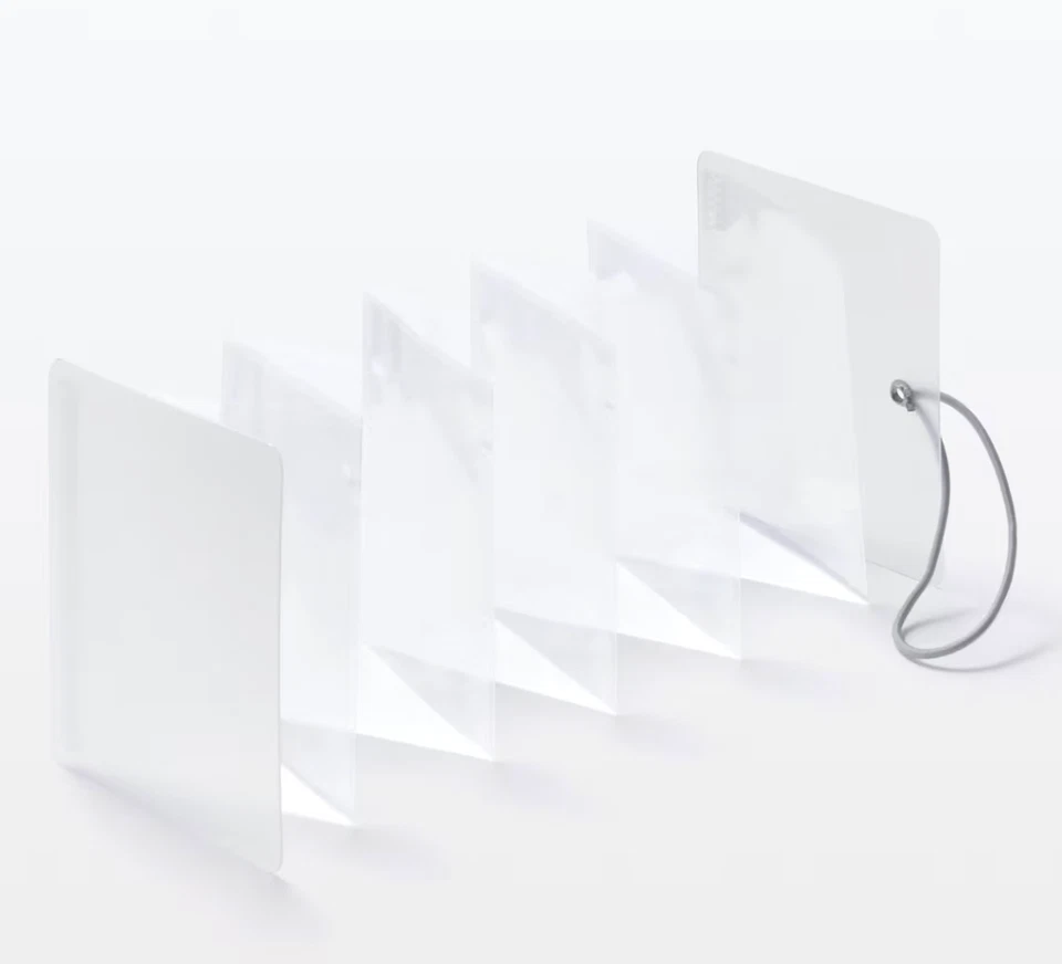 MUJI Quick-Open Stand-Up Card File 10 Pockets for Trading Cards 63×88mm from JP - Image 2 of 4