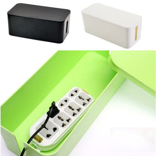 Power Cord Storage Box Household Wire Storage Container Cord Organizer Cover