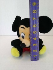 Vintage Mickey Mouse Plush Disneyland Walt Disney World 7" Stuffed Animal Toy