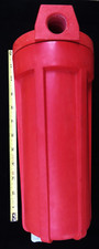 HOT WATER HIGH PRESSURE FILTER HOUSING FOR 10"x 2.5" FILTERS, 3/4"-14 NPT PORTS