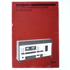 Originale TANDBERG TCD 320 Cassette Recorder Owner's Manual / Manuale di istruzioni