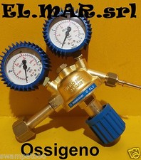 Riduttore di pressione OSSIGENO in ottone con manometro gas compresso 