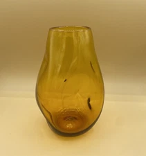 Vintage BLENKO Glass Indented Vase #921L Winslow Anderson READ