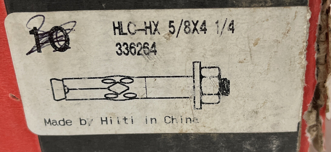 [5 Pack]HILTI 336264 Sleeve anchors HLCHX 5/8" x 41/4" eBay