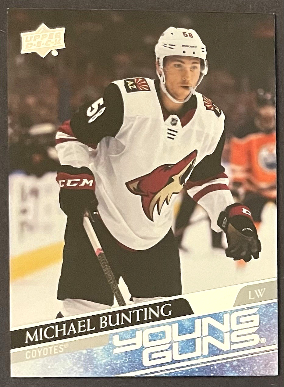 Michael Bunting YOUNG GUNS #727 2020-21 Upper Deck Extended Series