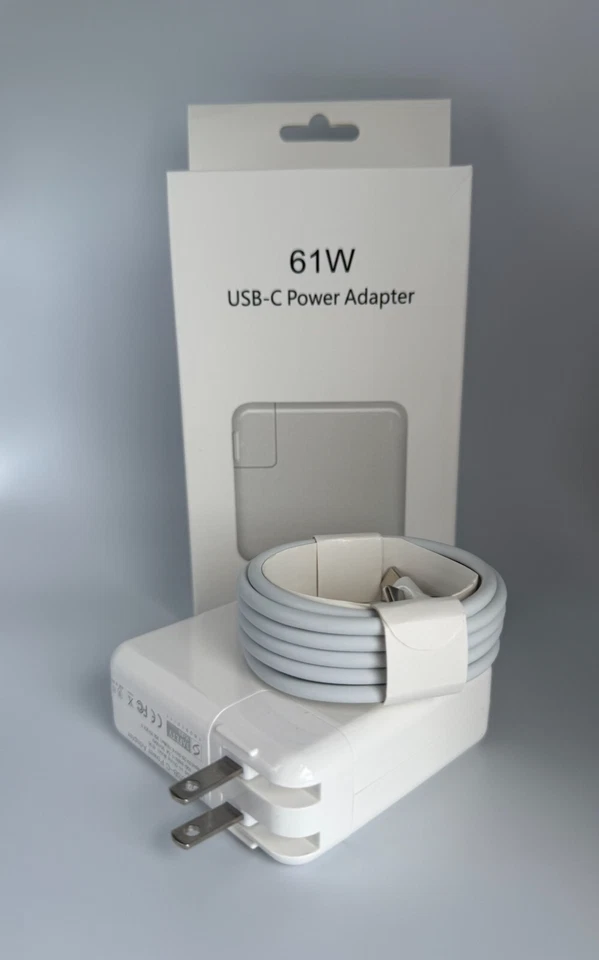USB-C Charger 61W/96W for MacBook Pro/Air & iPad | Fast PD | Includes Cable - Image 3 of 4