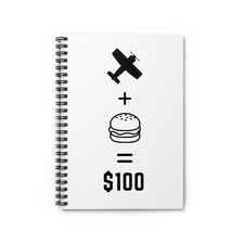 Funny Pilot Notebook, Flight School Gift, Airline Pilot Gift, Aviation Notebook