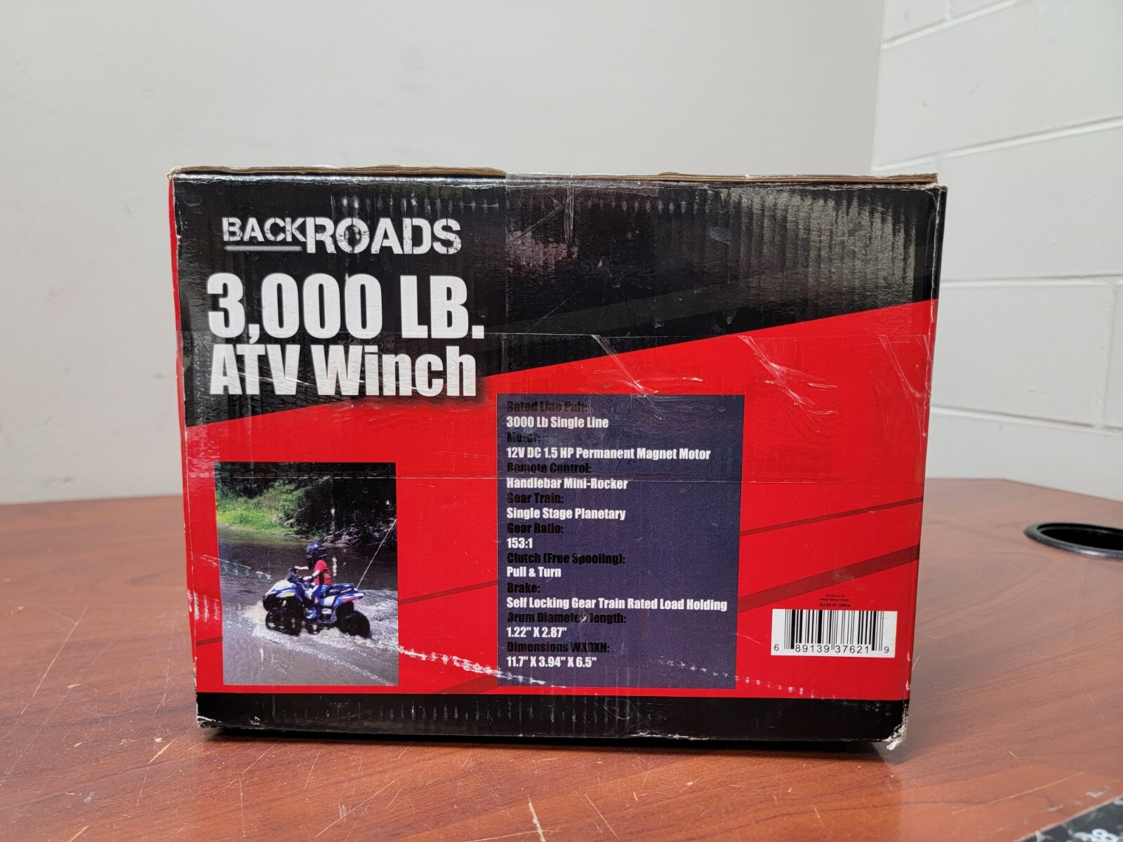 BackRoads 3000lb 1.5HP 12V ATV Winch cx eBay