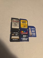 Lot Of 5 32gb Sd Memory Cards Lot 1