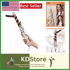 Long Barrel Auto Curling Iron 1 Inch, Fast Heating, Smart Spin, Dual Voltage