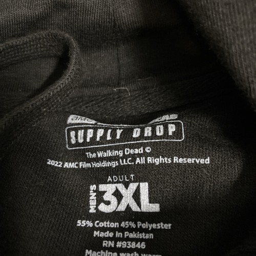 amc the walking dead supply drop exclusive Hoodie The Commonwealth Black Size 3 - Picture 4 of 4