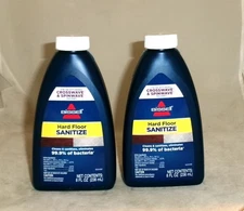 2 Bissell Hard Floor Sanitize Cleaners for Crosswave & Spinwave Machines 8 Oz Ea