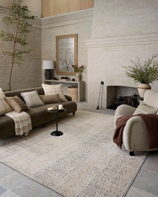 Loloi Amber Lewis Bexley Collection Bex-03 Natural/Slate 2-7 X 4 Accent Rug